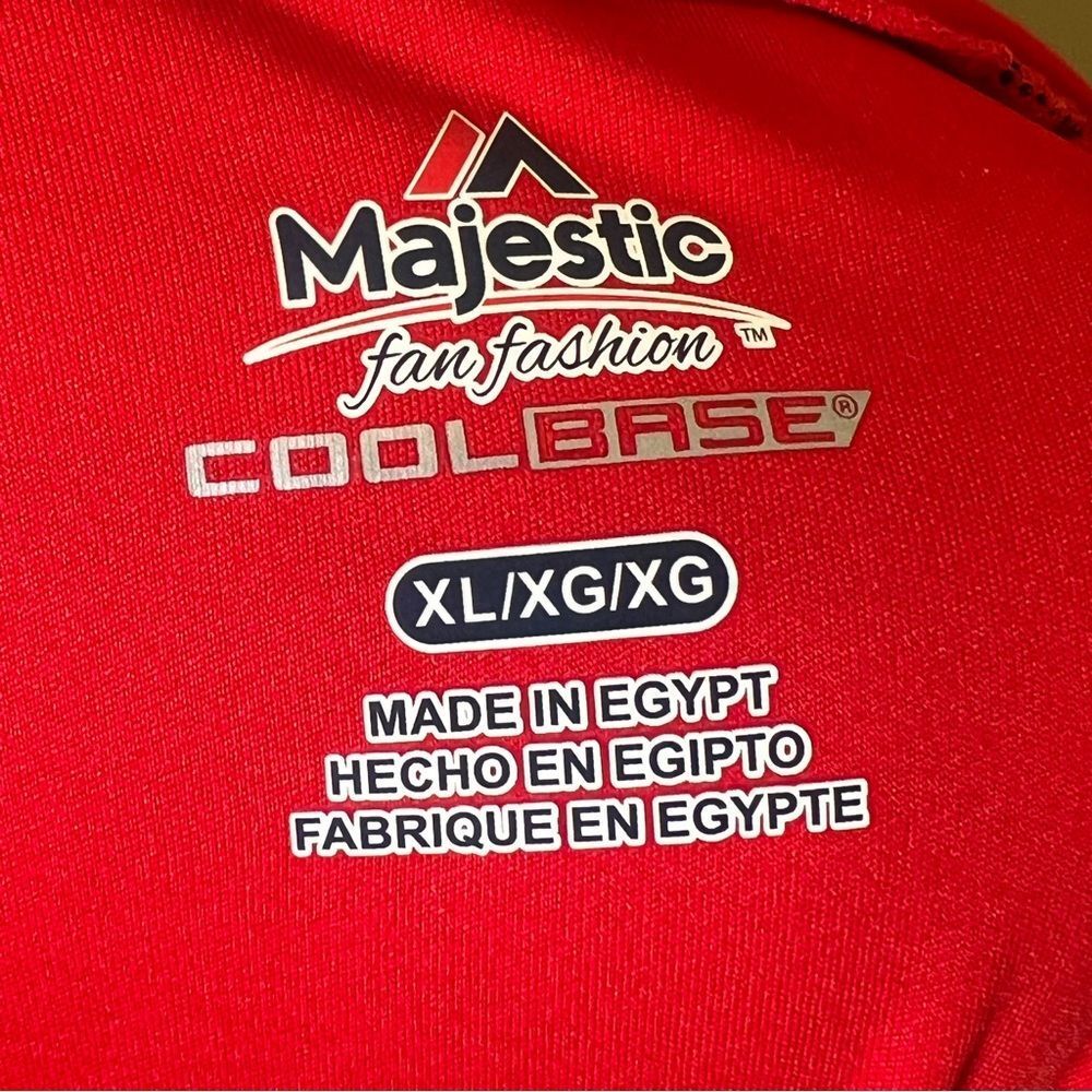 Majestic St. Louis Cardinals Red Navy White Jersey Top - Picture 9 of 11
